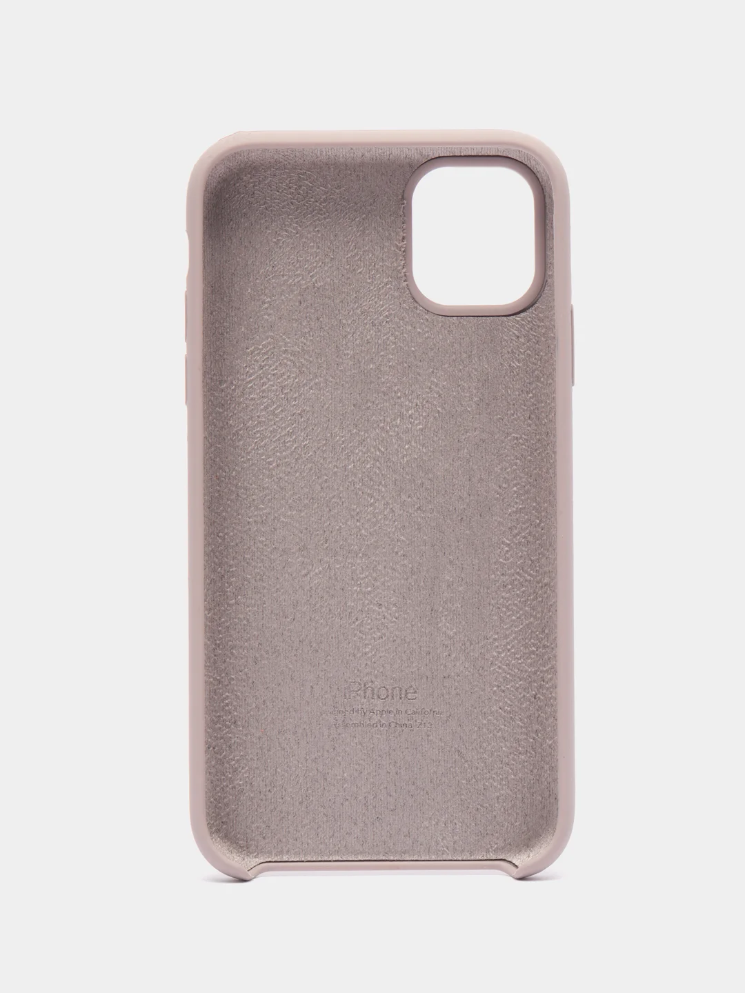 Серебряный чехол Silicone Case для iPhone 11