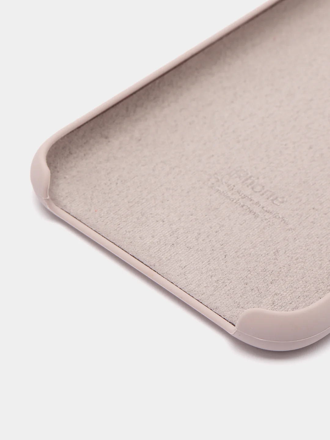 Серебряный чехол Silicone Case для iPhone 11