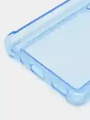 Голубой чехол противоударный Honor 70, X8 4G, X8a прозрачный, с карманом для карты