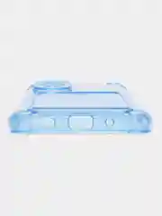 Голубой чехол противоударный Honor 70, X8 4G, X8a прозрачный, с карманом для карты