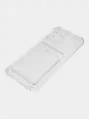 Прозрачный чехол противоударный Realme C30, C21, C11 2021, C20, C35 прозрачный, с карманом для карты
