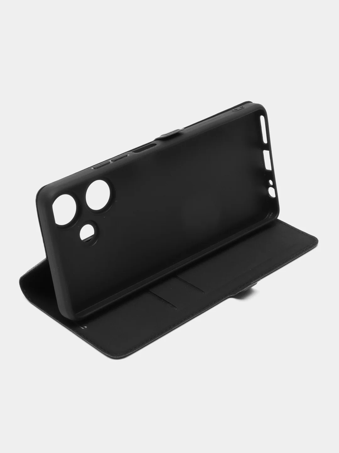 Черный чехол-книжка Borasco для Infinix Hot 30i, Infinix Hot 30
