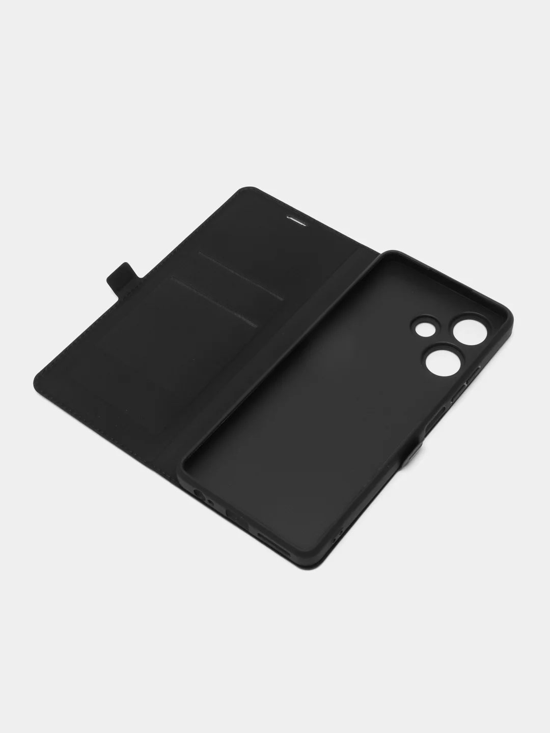 Черный чехол-книжка Borasco для Infinix Hot 30i, Infinix Hot 30