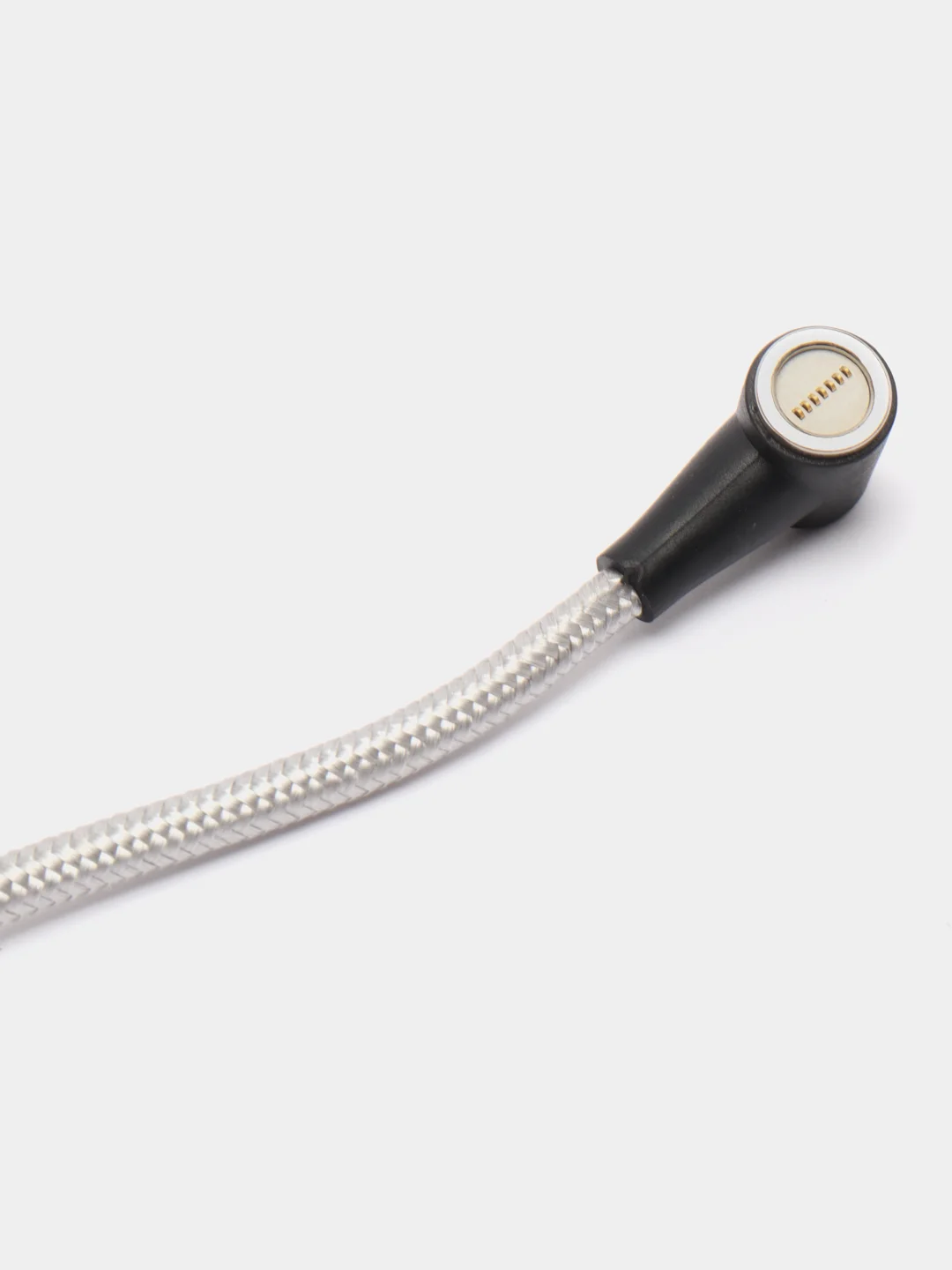 Серый металлик магнитный кабель с быстрой зарядкой 3А и разъемы micro-USB / Type-C / iPhone Lightning