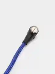 Темно-синий магнитный кабель с быстрой зарядкой 3А и разъемы micro-USB / Type-C / iPhone Lightning
