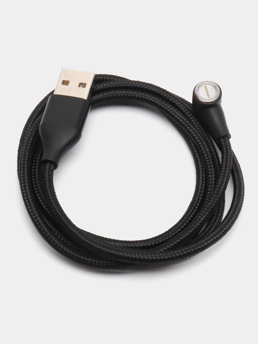 Хром магнитный кабель с быстрой зарядкой 3А и разъемы micro-USB / Type-C / iPhone Lightning