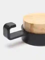 Черный крючок настенный