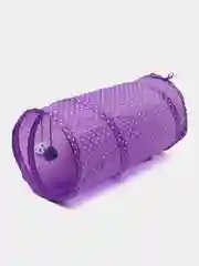 Аметистовый тоннель шуршащий для кошек, складной игровой комплекс с подвесной игрушкой