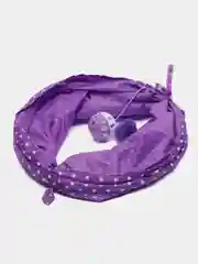 Аметистовый тоннель шуршащий для кошек, складной игровой комплекс с подвесной игрушкой