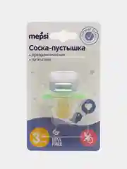 Салатовый соска-пустышка латексная  MEPSI ортодонтическая 3+ мес 0303
