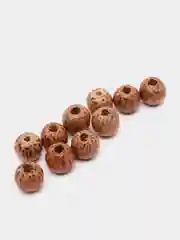 Бусины кокосовые 8 мм, 10 штук