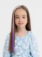 Конфетный пряди на заколках / Цветные пряди / Накладные волосы омбре на заказолке