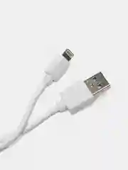 Сетевое зарядное устройство, 10Вт, USB + кабель USB - Lightning, 1 м, белый