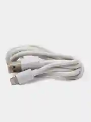 Сетевое зарядное устройство, 10Вт, USB + кабель USB - Lightning, 1 м, белый