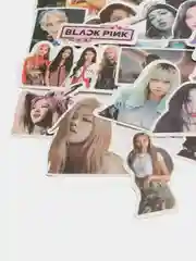 Багровый стикеры К-POP Blackpink (Блэкпинк), Набор Наклейки