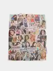 Багровый стикеры К-POP Blackpink (Блэкпинк), Набор Наклейки