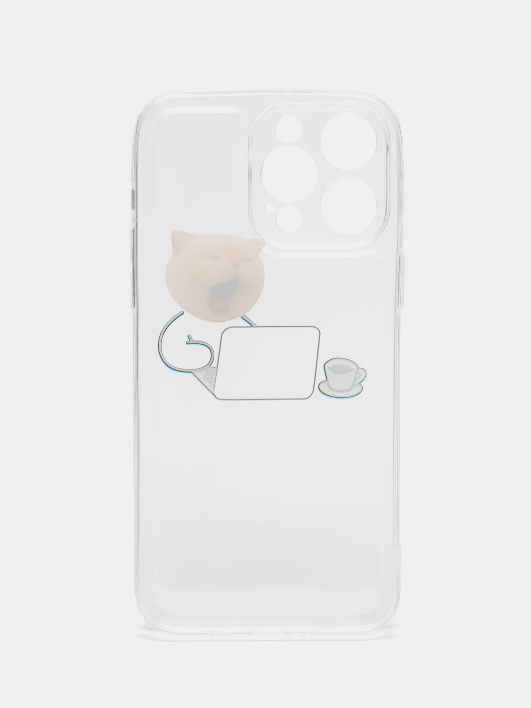 Белый чехол на iPhone 11 15 12 13 14 / Pro Max / Plus айфон про макс прозрачный силиконовый