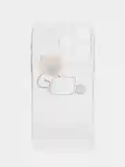 Белый чехол на iPhone 11 15 12 13 14 / Pro Max / Plus айфон про макс прозрачный силиконовый