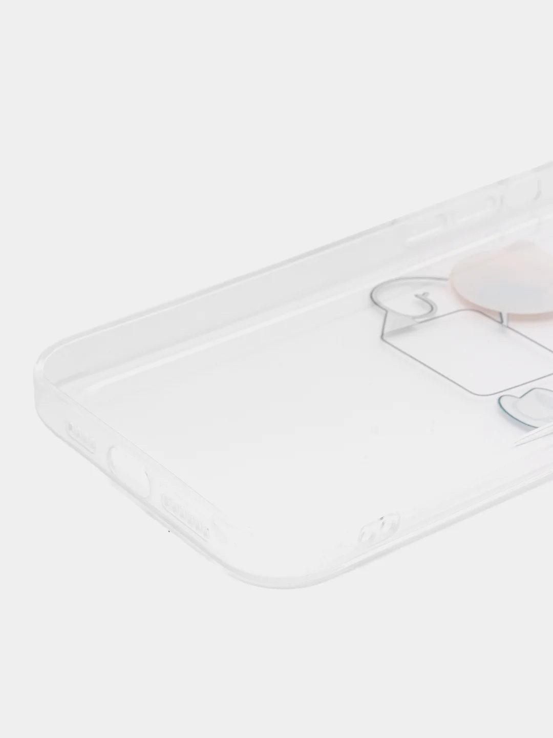 Белый чехол на iPhone 11 15 12 13 14 / Pro Max / Plus айфон про макс прозрачный силиконовый