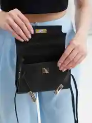Черный сумка кросс боди, женская