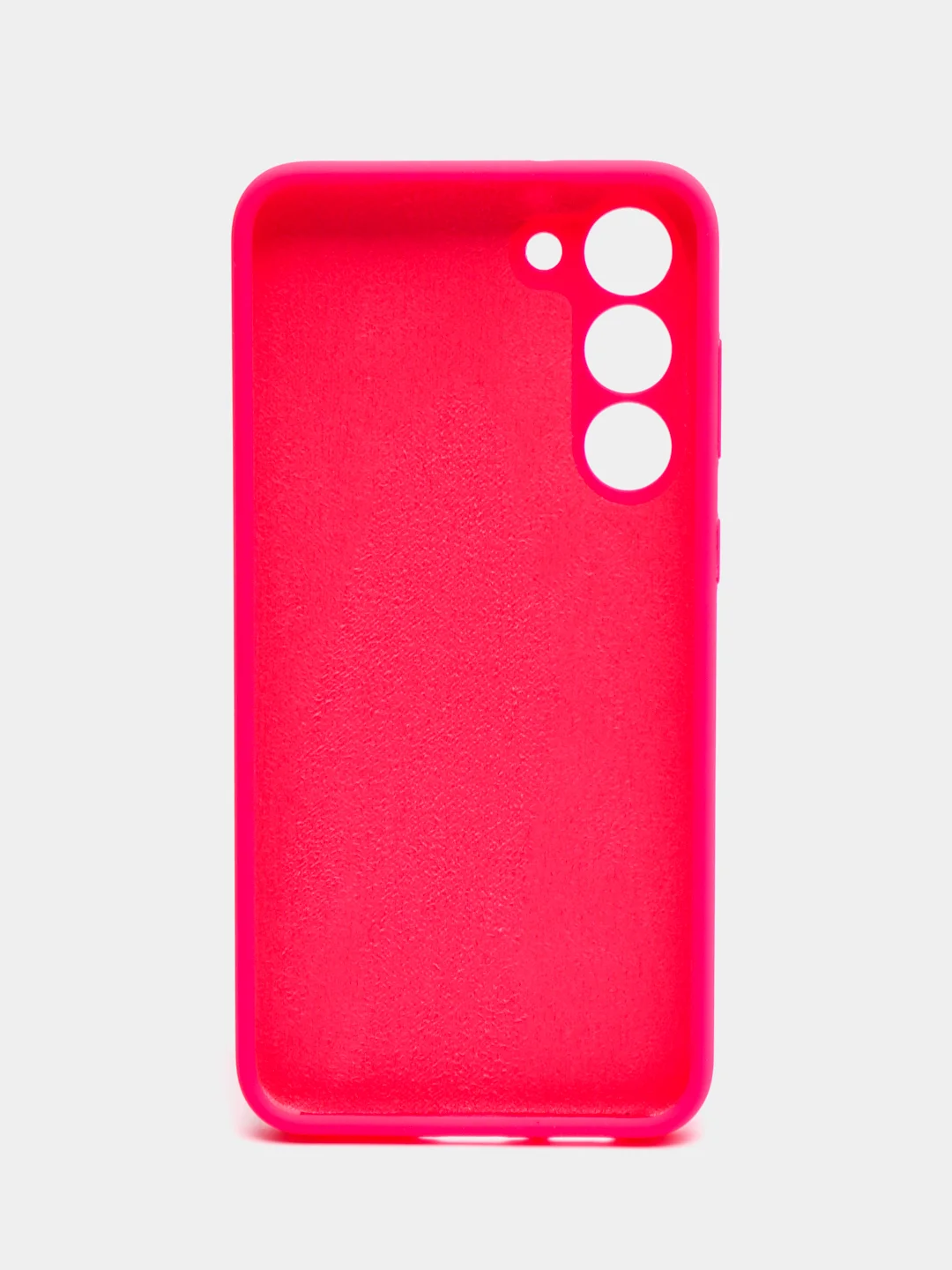 Фуксия чехол для Samsung S23FE, S23, S23 Plus, S23 Ultra с бархатом внутри