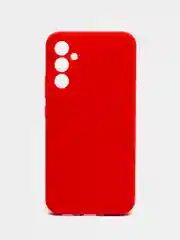 Красный чехол для Samsung A55, A35, A15 4G, A34 5G, A24, A54 с бархатом внутри, не пачкается