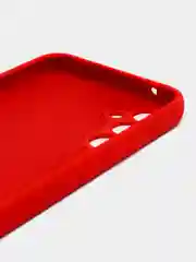 Красный чехол для Samsung A55, A35, A15 4G, A34 5G, A24, A54 с бархатом внутри, не пачкается