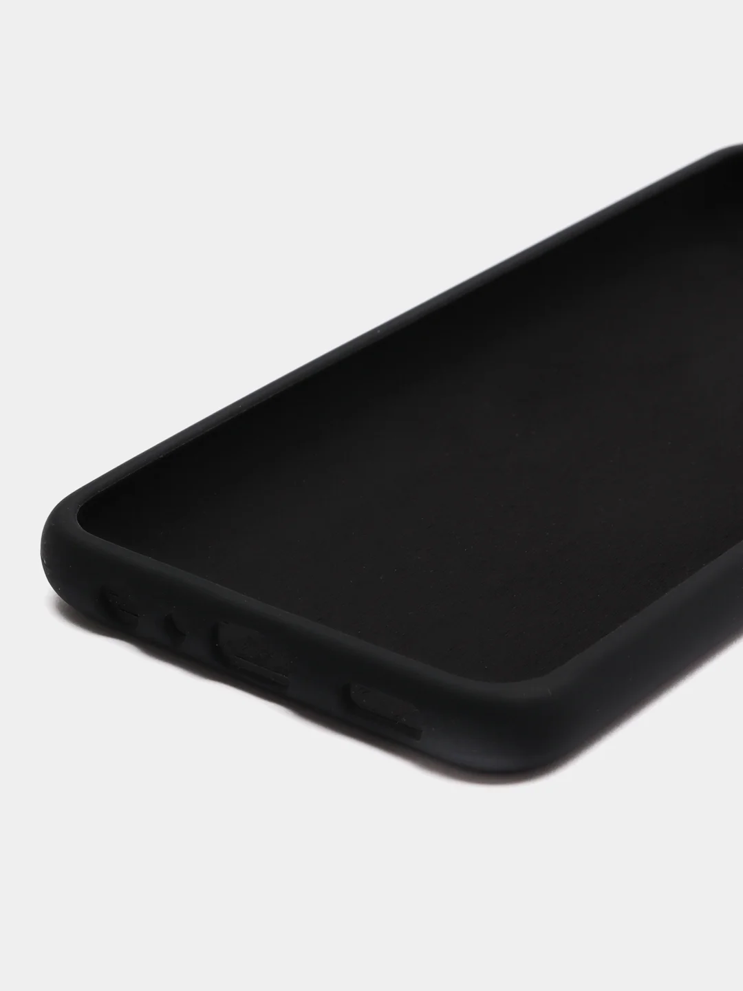 Черный чехол для Samsung A13 4G, A23 4G, A33 5G, A53 с бархатом внутри