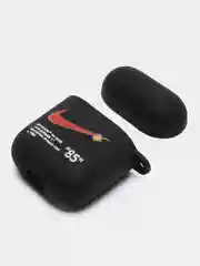 Багровый чехол для наушников AirPods 2, силиконовый, прозрачный