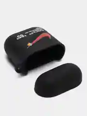 Багровый чехол для наушников AirPods 2, силиконовый, прозрачный