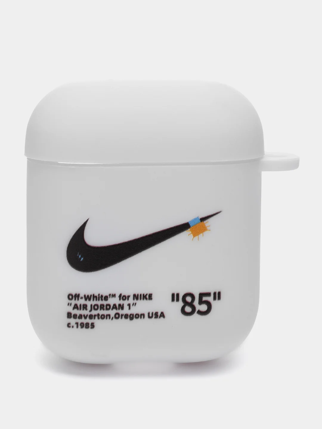 Бежевый чехол для наушников AirPods 2, силиконовый, прозрачный