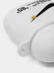 Бежевый чехол для наушников AirPods 2, силиконовый, прозрачный