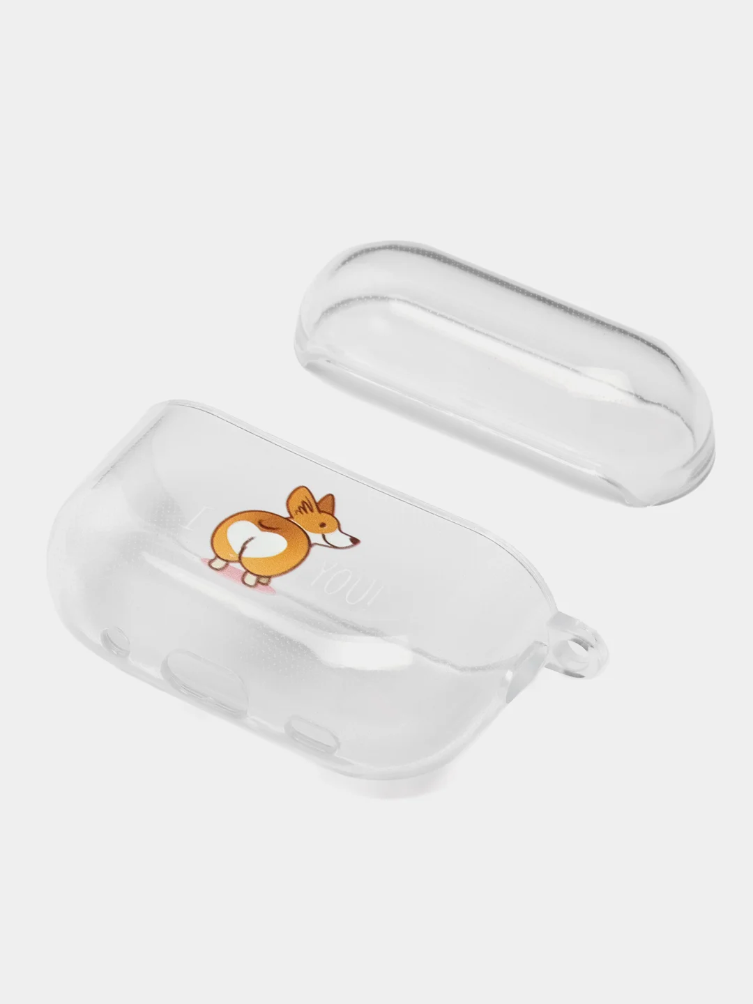 Бирюзовый чехол для наушников AirPods Pro, силиконовый, прозрачный