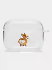 Бирюзовый чехол для наушников AirPods Pro, силиконовый, прозрачный