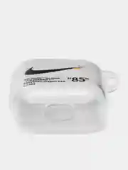 Бежевый меланж чехол для наушников AirPods 2, силиконовый, прозрачный