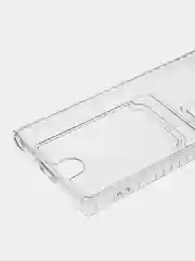 Марсала чехол для Samsung Galaxy S22 Ultra, Галакси С22 Ультра, прозрачный, с карманом для карты