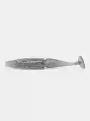 Серебряный приманка силиконовая sawamura oneup shad 5