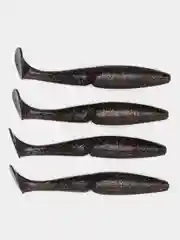 Тёмно-серый приманка силиконовая Sawamura one up shad 6 (Япония)