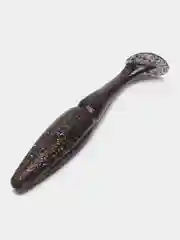 Тёмно-серый приманка силиконовая Sawamura one up shad 6 (Япония)