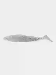 Белый приманка силиконовая Sawamura one up shad 6 (Япония)