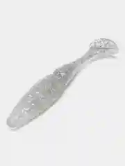 Белый приманка силиконовая Sawamura one up shad 6 (Япония)