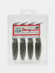Зеленый приманка силиконовая Sawamura one up shad 6 (Япония)