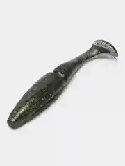Зеленый приманка силиконовая Sawamura one up shad 6 (Япония)