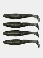 Зеленый приманка силиконовая Sawamura one up shad 6 (Япония)