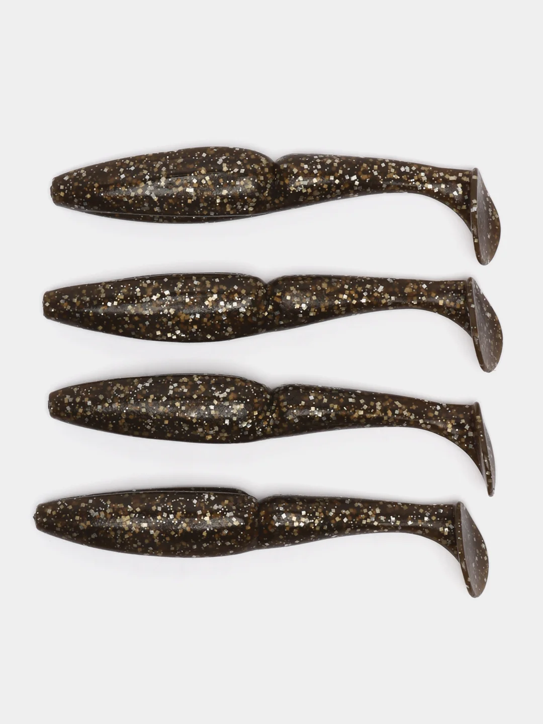 Коричневый приманка силиконовая Sawamura one up shad 6 (Япония)