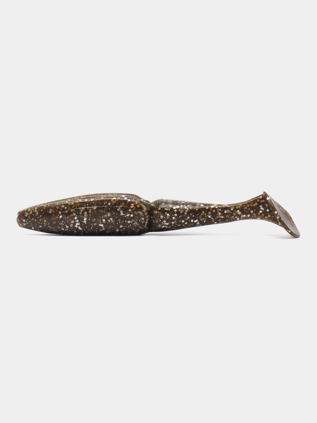 Коричневый приманка силиконовая Sawamura one up shad 6 (Япония)