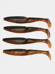 Бронзовый приманка силиконовая Sawamura one up shad 6 (Япония)