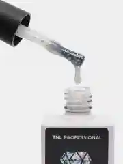 Бежевый меланж гель-лак с поталью TNL potal, 10 мл