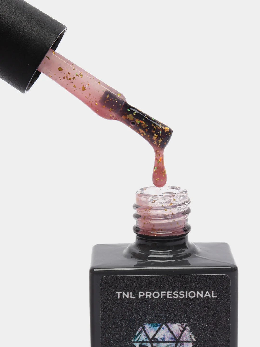Коралловый гель-лак с поталью TNL potal, 10 мл