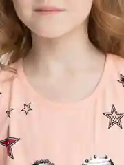 Коралловый футболка для девочек